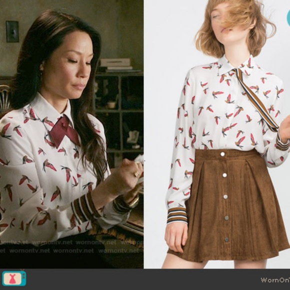 zara bird shirt